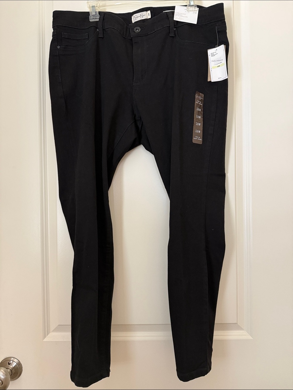 Jessica Simpson Super Skinny Black Stretch Jeans 18W